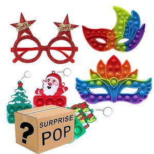 Fidget Push Pop | Assorted Pack Christmas Pop It Fidget Easter Toys